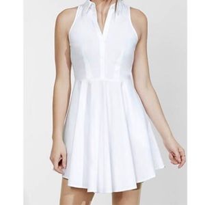 Express white collared dress